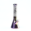 Beaker Rainbow Stunning Iridescent  Metallic Finish Glass Bong 35cm SS-7306