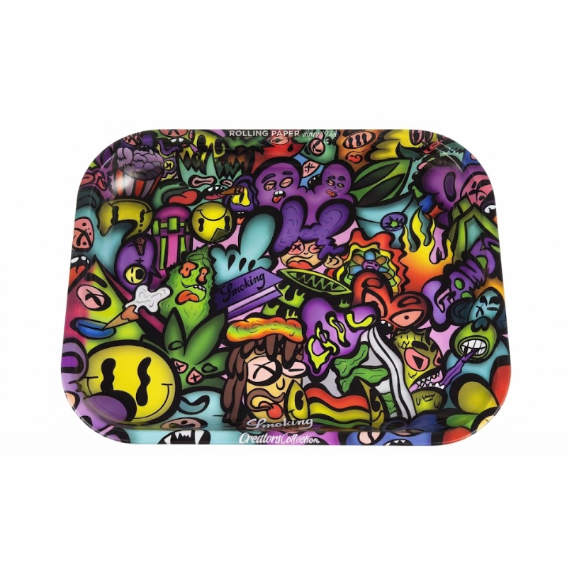 Exclusive New Smoking Stunning Rampage Rolling Tray XL 34 cm x 27.5 cm