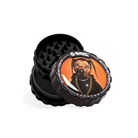 G-Rollz | 3-Part Grinder 53mm Pets Rock 'Rap' (18pcs/display)