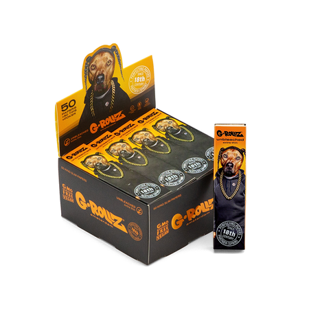G-Rollz | 'Rap' 50 King Size Unbleached Papers + Tips (20 Booklets Display)