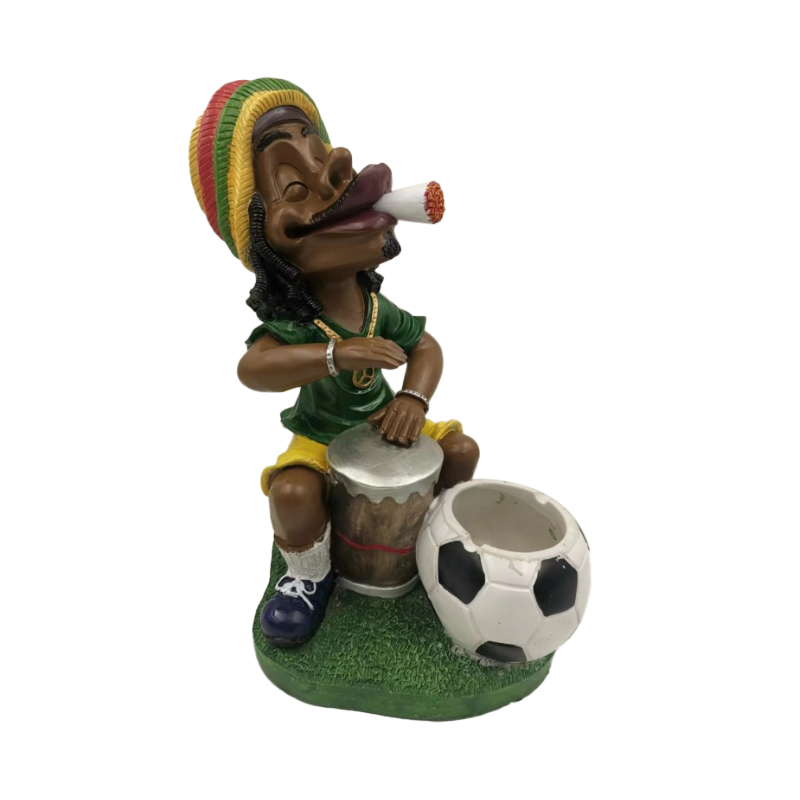 XL JUMBO Rasta Man Ceramic Big Ashtray 30cm x 40cm x 23cm