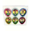 POLY STONE ASHTRAYS - RASTA MAN MIXED COLORS 6PCS in Display Box SS-1320