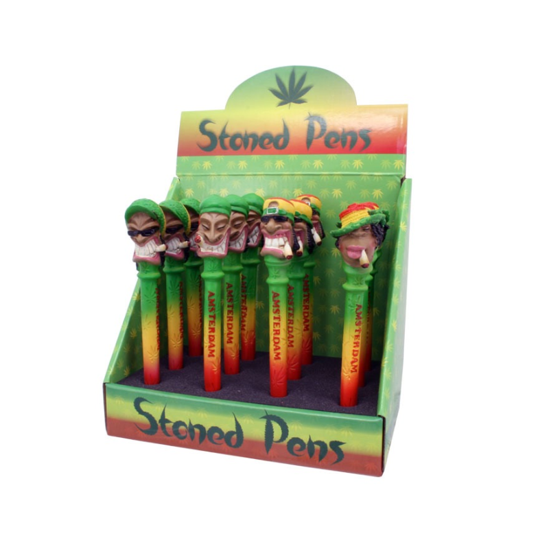 Rastafary Amsterdam Stylo Stoned Pen Accessory X 12