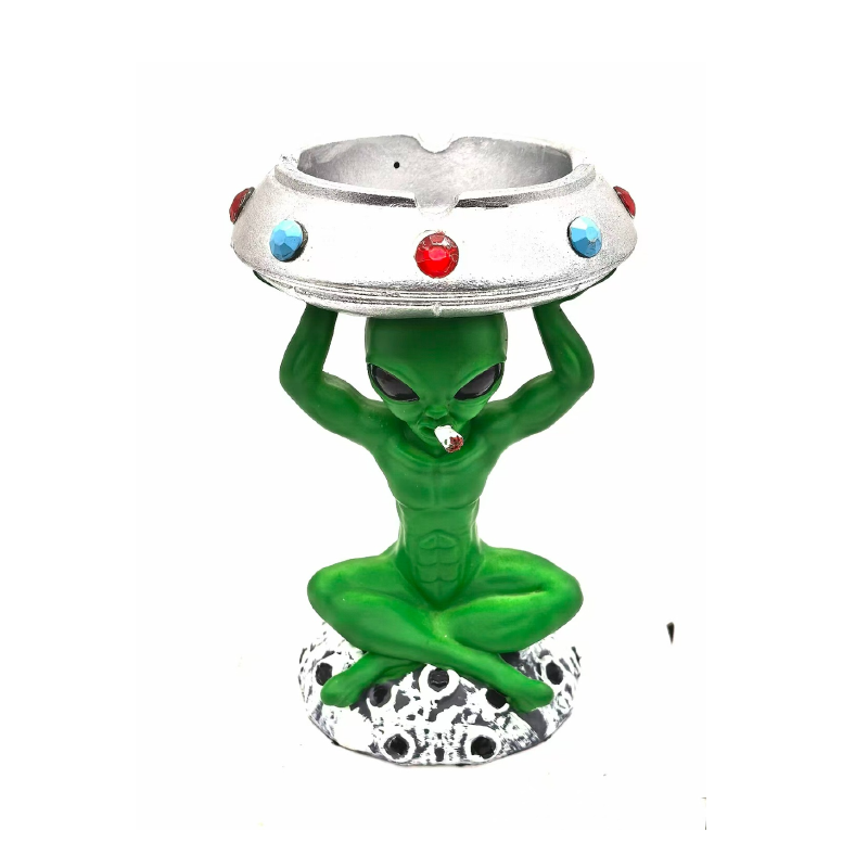 Small Rasta Ceramic Ashtray 9cm x 9cm x 12cm