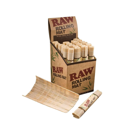 RAW® Rolling Mat 'Natural Bamboo 24 pack