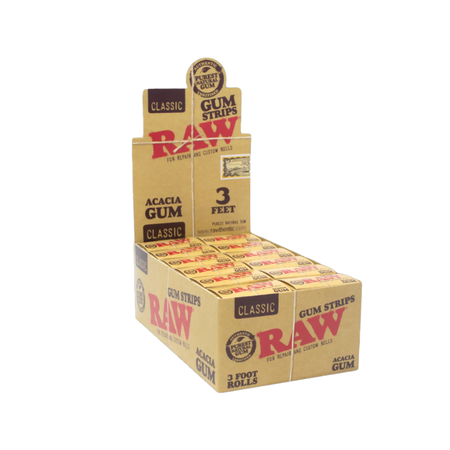 Raw Classic Acacia Gummed Strip Rolls SW 24 pack