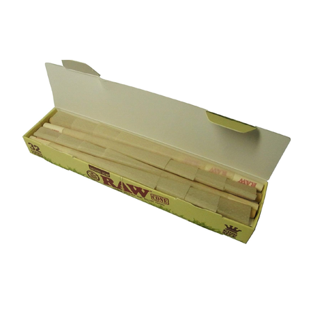 RAW Organic Unrefined Pre-Rolled Cone, 32 Count