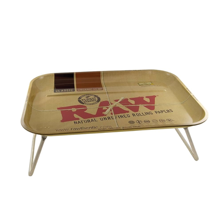 RAW Metal Rolling Tray Dinner With Legs 50.5 x 38.5cm (boxed) x 1