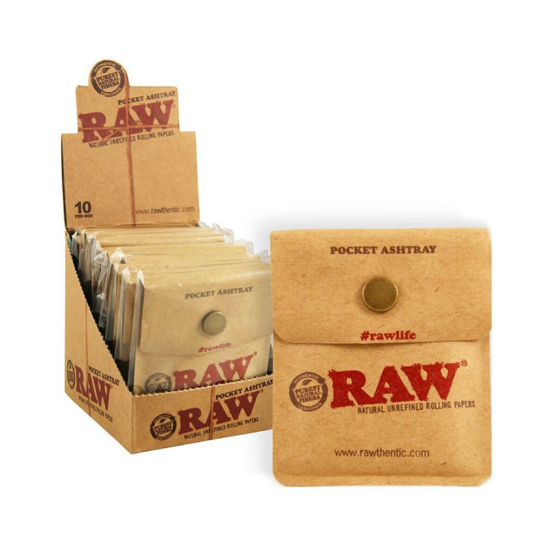 RAW Pocket Portable Ashtray x 10