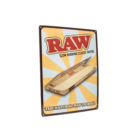 Raw Retro Tin Sign x 1