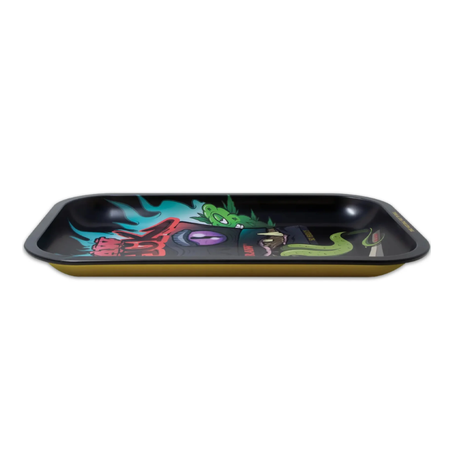 RAW Matte Black Monster Metal Rolling Tray - Small