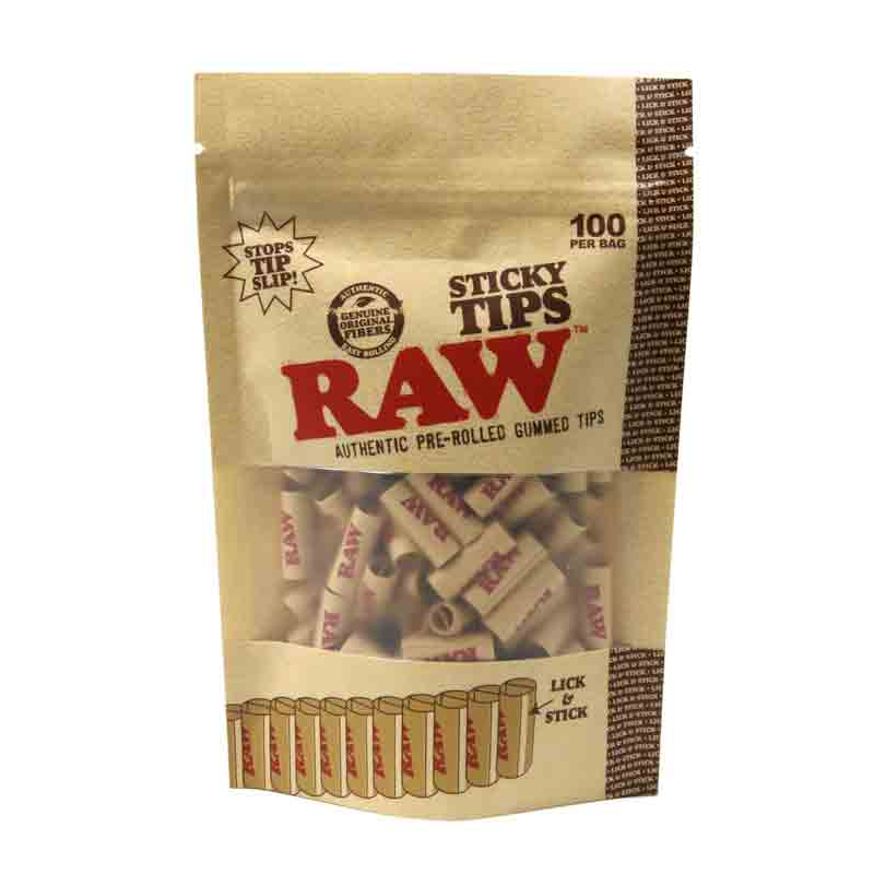 Exclusive RAW Sticky Tips - Gummed Tips Bag 100 tips x 1