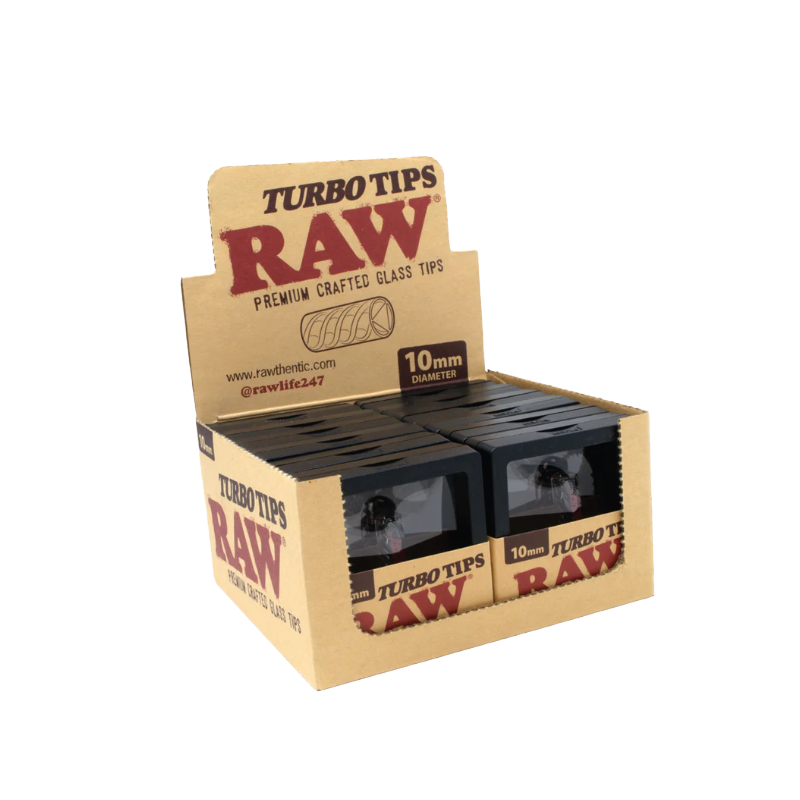 Exclusive RAW Glass Premium Turbo Tips 10mm x 12