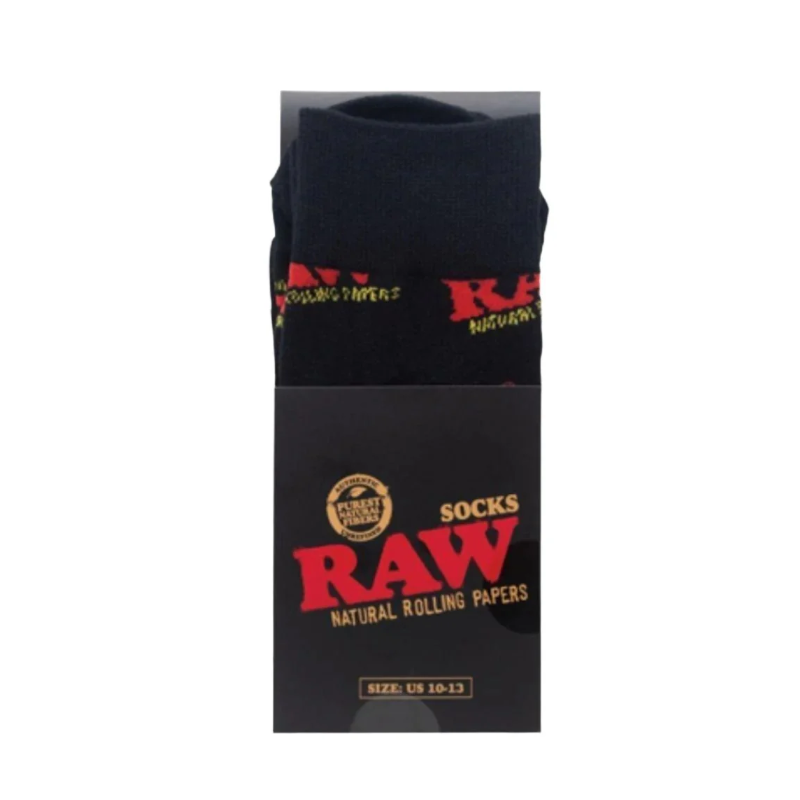 Raw Black Socks Pair in Display Pack