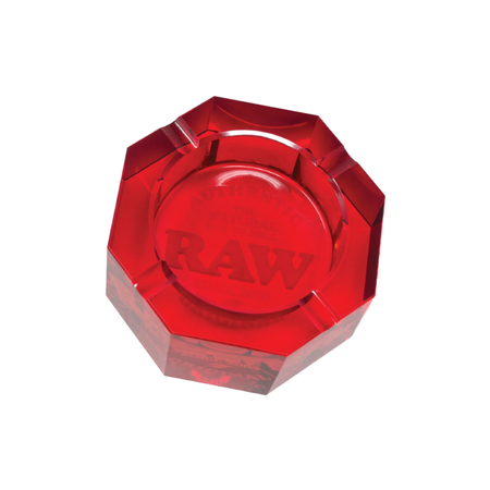 Exclusive New RAW Red Glass Ashtray x 1