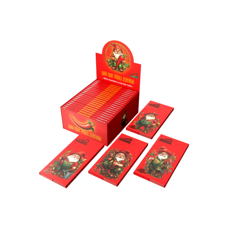 Red Hot Chill  Kingsize Rolling Paper Rolling Tray + Tips (KSS + rolling tray)
