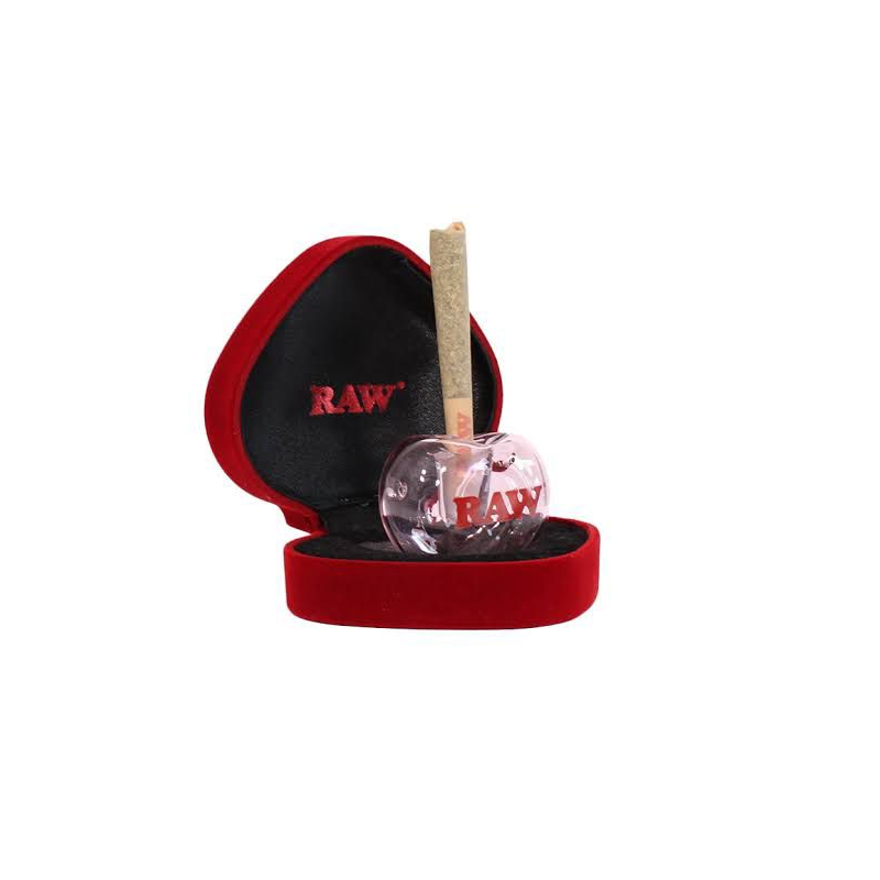 Exclusive RAW Rose Glass Pink Heart of Glass Cone Holder