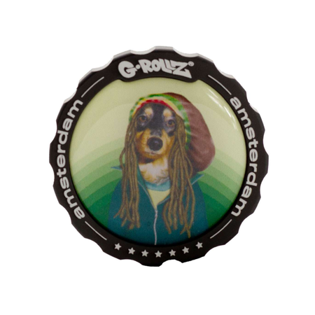 G-Rollz | Pets Rock 'Reggae' 3part Grinder - 53mm - 6pc In Display