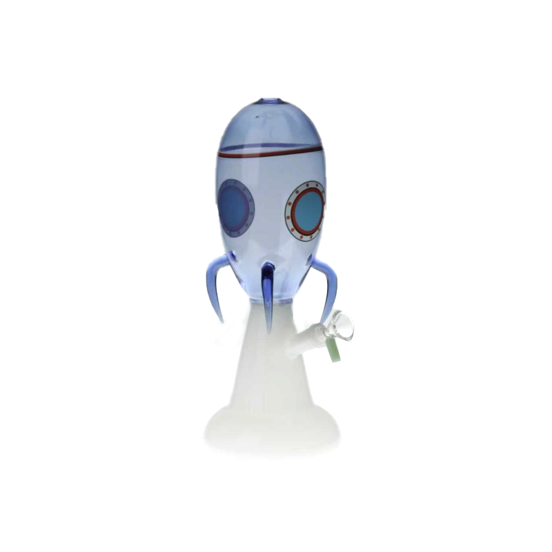 Clearance 8 inches Rocket Ship Dab Rig 14mm Quartz Banger Bong