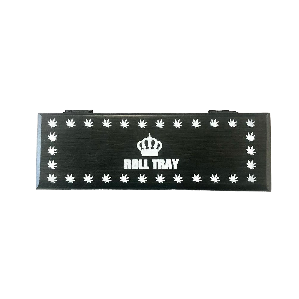 Roll Tray Wooden Box Small Size Black