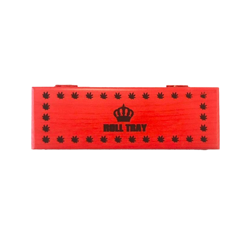Roll Tray Wooden Box Small Size Red