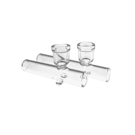 Steamroller Glass Clear Pipe Wider Stem x 1