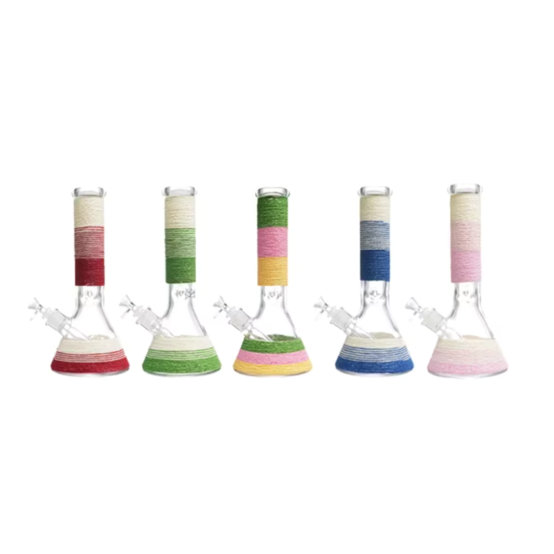 Glass Beaker Bong DIY Colors Creative Pattern Cozy Assorted Colour 02 SS-6165