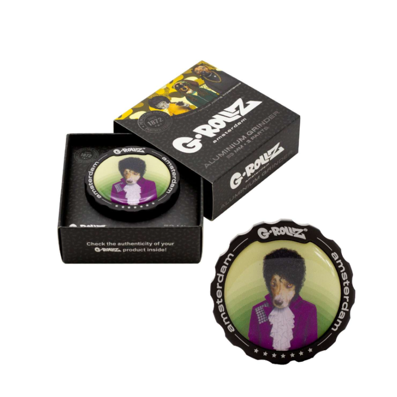 G-Rollz | Pets Rock 'Roxy' 3part Grinder - 53mm - 6pc In Display