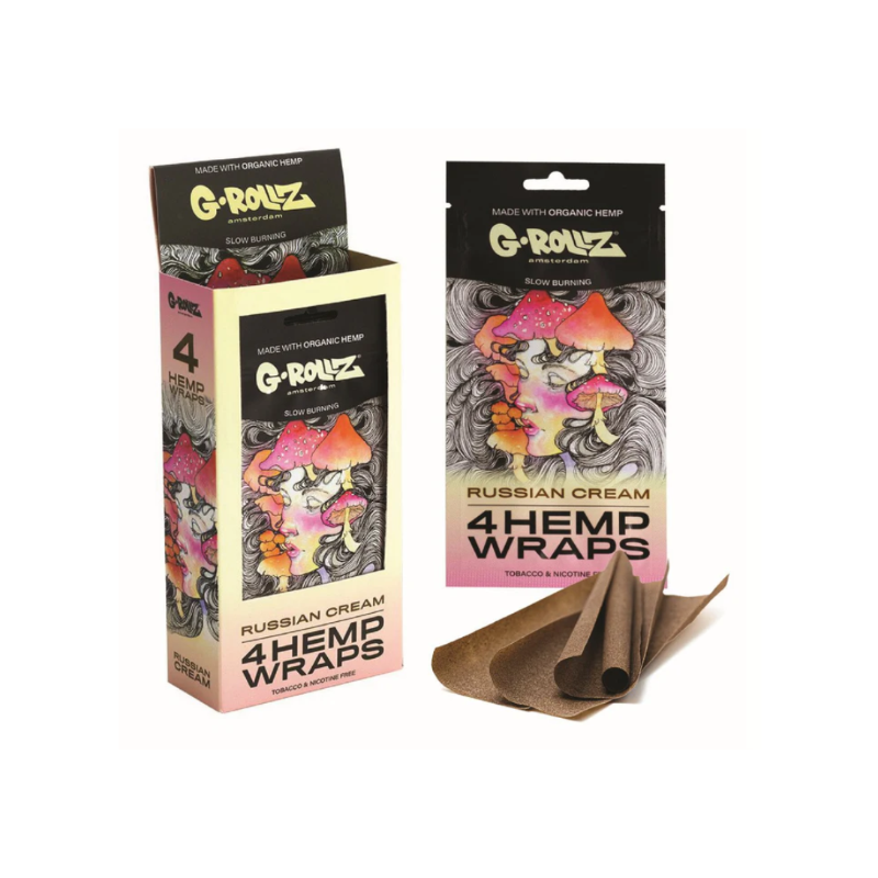 G-ROLLZG RUSSIAN Cream HEMP WRAPS 15×4S