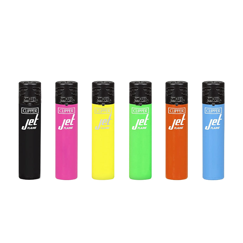 Clipper Jet Flame Lighter SHINY COLOURS 5 x 24 lighters CKJ1B003UKH