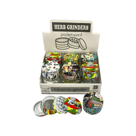 55mm 4 Part Drum Shape Metal Grinder SM-2697