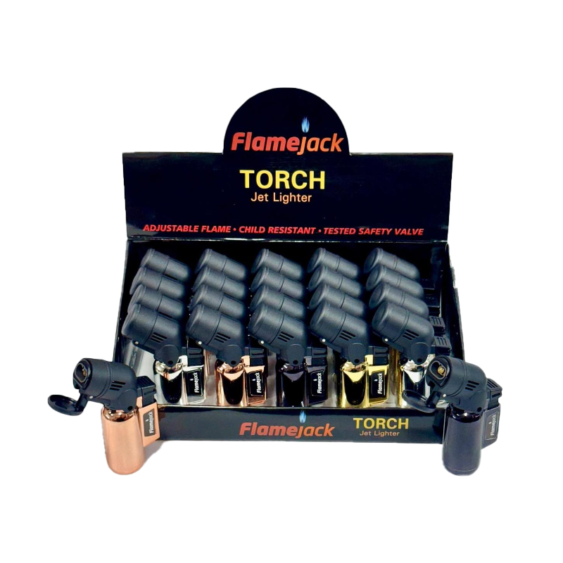 Flamejack Double Jet Lighter (5-colour) x 20 SM-3125
