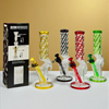 D&K 9mm 30cm Leaf Print Glass Bong SM-3216