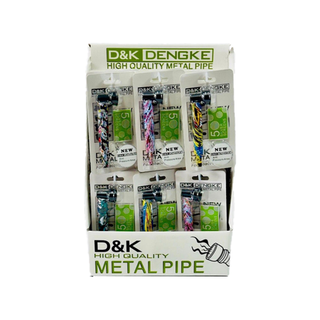 D&K 10cm Printed Metal Pipe & Silver Screen SM-3218