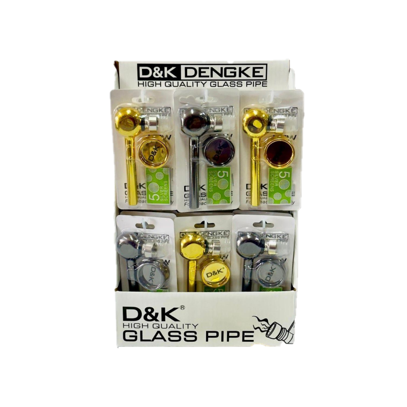 D&K Pipe with Plastic Grinder & Silver Screen SM-3226 x 24