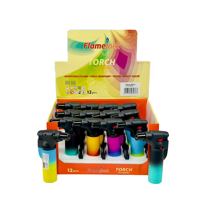 FlameJack Jumbo Torch Jet Lighter (Matt Rainbow Design) SM-3276