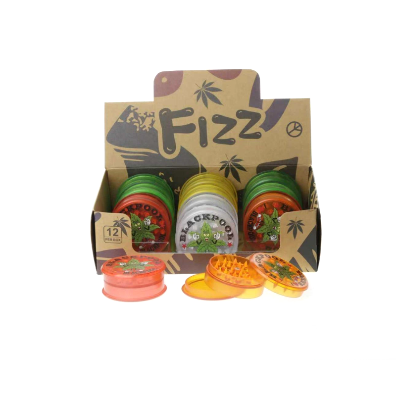Fizz Mix Colour/Design Blackpool Plastic Grinder 12 piece SS-0231-1