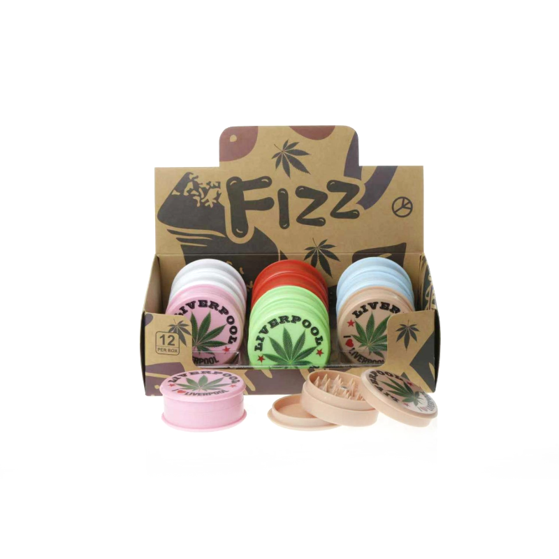 Fizz Mix Colour/Design Liverpool Plastic Grinder 12 piece SS-0231-2