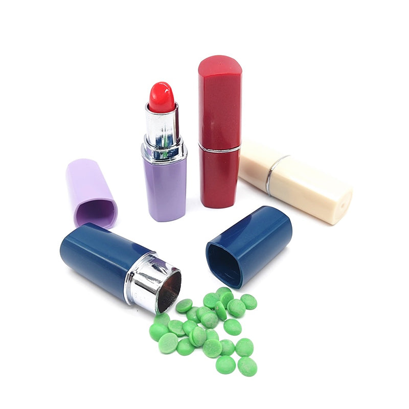 Hidden Storage Stash Lipstick Case – Discreet Mini Storage Container SS-0723
