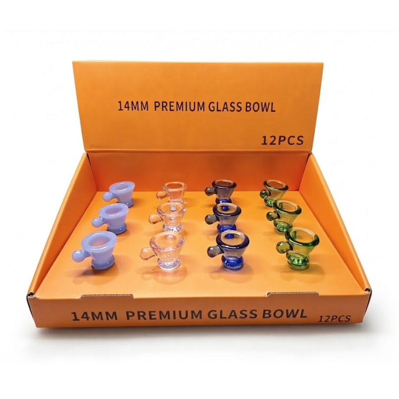 Premium Glass Bowl 14MM – 12PCS Display Box SS-0744