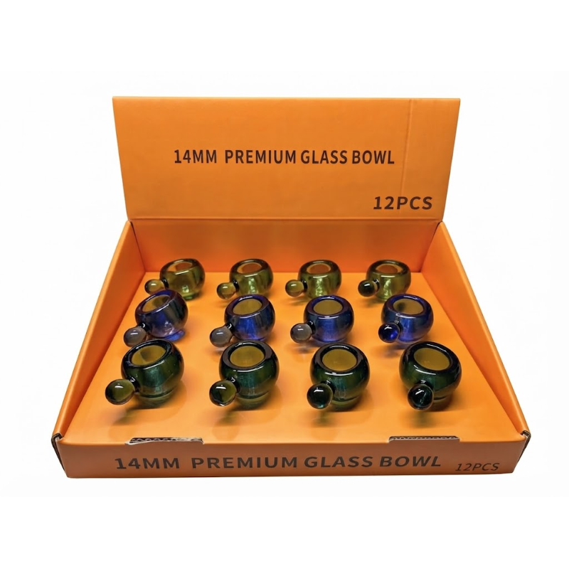 Premium Glass Bowl 14MM – 12PCS Display Box SS-0928