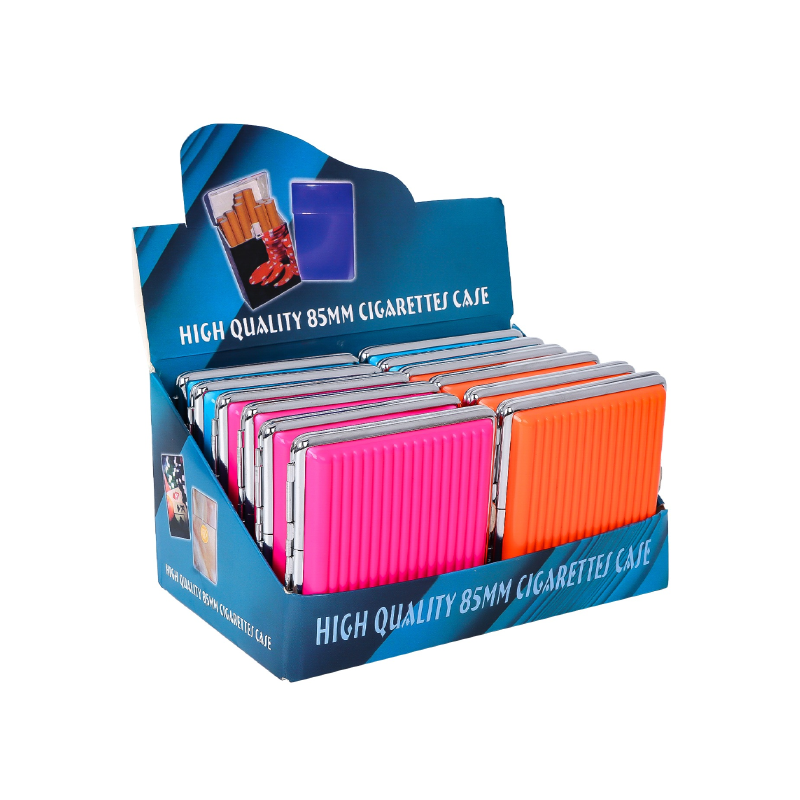 HIGH QUALITY 85MM CIGARETTE CASE – SS-0952 12 pack