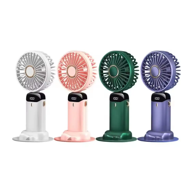 Portable 5-Speed Foldable USB Rechargeable Mini Fan Assorted Colors SS-1115