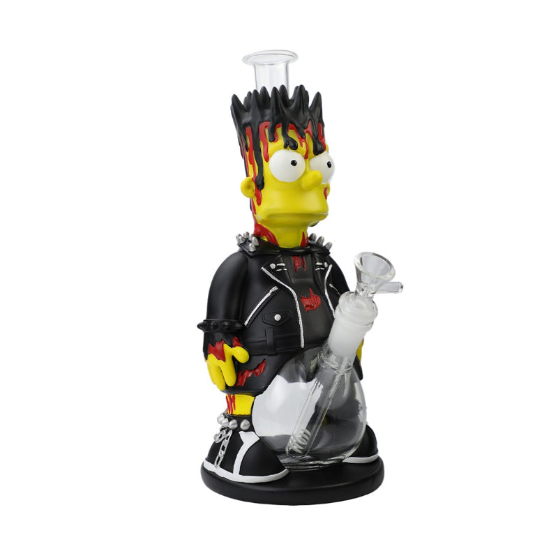 11.5" Spiky Bart Rebel Glass Bong SS-1133 Boxed