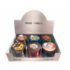 Premium Metal Herb 55mm Grinder Set – 6 Piece Display Box | with Clear Lid Assorted Colors SS-1170