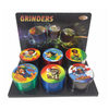 Premium Metal Herb 63mm Grinder Set – 6 Piece Display Box | with Clear Lid Assorted Colors SS-1248