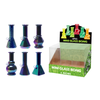 Mini Glass Bong Assorted Design 6inch x 6 SS-1300