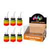 Jar Glass Bong Rasta Assorted Design 6inch x 6 SS-1342