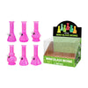 Mini Glass Bong Pink Assorted Design 6inch x 6 SS-1621
