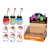 Jar Glass Bong Rainbow Cloudz Assorted Design 6inch x 6 SS-1625